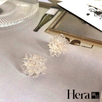 【HERA赫拉】 日系復古冷淡風格冰晶花耳環