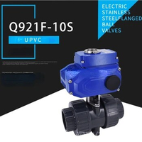 electric actuator valve for water flow intelligent flow control valve electric PVC plastic ball valve