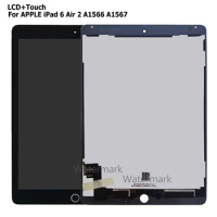 NEW LCD For Apple iPad 6 Air 2 A1567 A1566 9.7'' 100% Good Quality LCD Display Touch Screen Digitizer Assembly Replacement