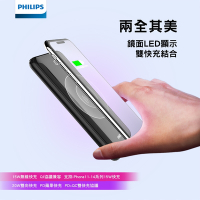 【Philips 飛利浦】10000mAh 多輸出 Qi無線充電行動電源 DLP9520CB/11