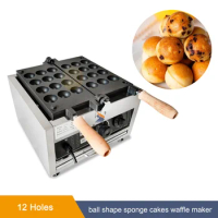 1500W Electric 12 Holes Takoyaki Maker Non Stick Octopus Ball Machine Ball Shape Sponge Cakes Wafle Baking Equipment