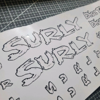 tem decal dán sườn xe đạp touring surly