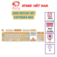 AKKO Keycap set – Capybara MAO (PBT Dye-subbed / MAO profile / 142 nút) (Sao chép)