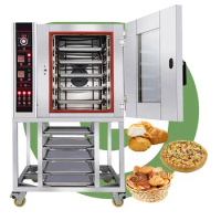 Commercial Bread 5 Tray Cheapest Digital Gas Convection Bake Oven Wide With Digital Contrils