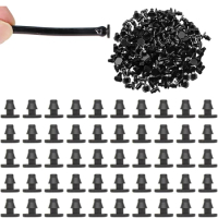 MUCIAKIE 50PCS 1/4'' Hose End Plug 4/7mm Watering Connectors Micro Tubing Water Stop Garden Drip Irrigation Barbed Stopper Tools
