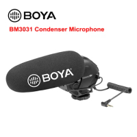 BOYA BM3031 Condenser Microphone on Camera Recording Studio Profissional 3.5mm Wired for Camera for Nikon Youtube Studio MIC