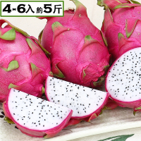 愛蜜果 白肉火龍果4-6入禮盒 (約5斤/盒)