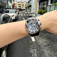 Reef Tiger/RT Top Brand Big Sport Watches Steel Chronograph Quartz Watches Rubber Waterproof Relogio Masculino RGA3069VK