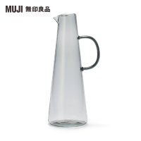 【MUJI 無印良品】玻璃花瓶/水瓶型.灰