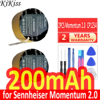 200mAh KiKiss Powerful Battery CP1254 1st 2nd 3rd Left Right for Sennheiser Momentum True Wireless 2 Headset