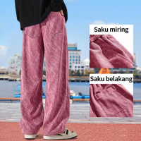 Celana panjang cargo pria dewasa premium corduroy y2k celana panjang loose pants pria model baggy je