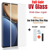 3D Curved High Quality Full Glue UV Tempered Glass For Huawei P40 Pro Screen Protector For Huawei P40 Pro Plus