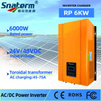 RP series toroidal inverter 6kw 24v 48v pure sin dry contact communication port 6000w pure sine wave inverter charger