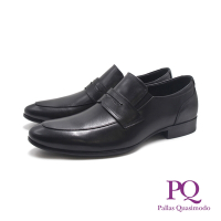 PQ(男)loafer藍底光澤圓尖頭樂福皮鞋 男鞋-黑色