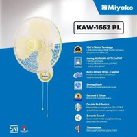 Miyako Kipas Angin Dinding 16 Inch Wall Fan 3 Baling Plastik Besar KAW-1662 PL - Kipas Tembok 16" Wa