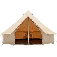 Canvas Bell Tent - w/StoveJack, Waterproof, 4 Season Luxury Camping and Glamping Yurt Tent