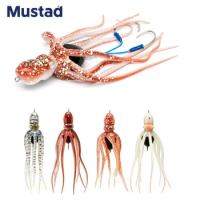Mustad Ink Jet Octopus Live Jig 120g 150g 200g 230g 280g 340g Fishing Lure Soft Bait with Assist Hooks Trolling Jigging Tackle