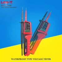UNI-T UT15B/UT15C Waterproof Type Voltage Tester; IP65 Waterproof / RCD Test / Phase Position Rotation Test