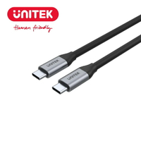 【樂天限定_滿499免運】UNITEK USB3.0 USB-C延長線(公對公)2M(Y-C14091ABK)