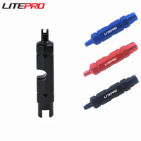Litepro Bicycle Aluminum Alloy Multifunctional Valve Disassembly Tool Schrader Presta Valves Core Wrench Removal Spanner