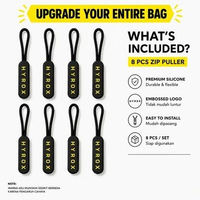 Zip Puller Silicone Embossed HYROX Style Pengganti Zipper Tas BFA Toggles 8 ZIP PULLER HYROX
