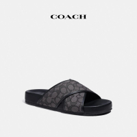 【COACH】官方直營CROSSOVER涼鞋-碳灰色/黑色(CA158)
