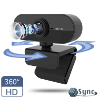 【UniSync】 USB免驅動1080HD高畫質廣角遠端視訊會議網路直播攝影機
