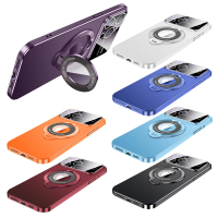 bebehome iPhone 15/Plus 15Pro/Pro Max金屬隱形支架手機保護殼(支援MagSafe)