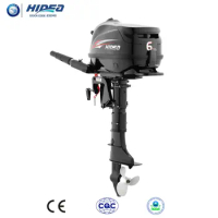 Hidea CE Approved 4 Stroke 6hp Outboard Engine For Sale F6 Black Engine