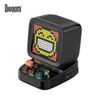 Divoom Ditoo Retro Pixel Art Bluetooth Portable Speaker Alarm Clock DIY LED Display Board, Birthday Gift Home Decoration