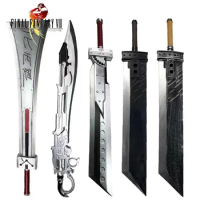 Game 7 VII Zack Fair Weapon Cloud Strife Buster Sword Big Cosplay 1:1 Remake Sword Knife Safety PU