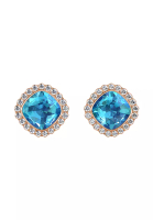 Her Jewellery Lydia Diamond RG Aquamarine - Anting Crystal by Her Jewellery