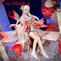 Cos-Mart Hot Game Onmyoji Shiranui Cosplay Costume Gorgeous Sweet Ancient Outfit 2.0 Dress Activity Party Role Play Clothing New