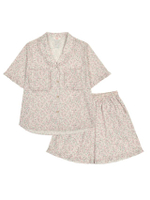 เชตชุดนอนผู้หญิง รุ่น Ivory Vintage Cotton Women Pajamas Set