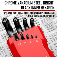 [9PCS] G-Craft Torx Key Set T10-T50 Ball Point Allen Key Set Metric Short L Shape Type Bicycle Motor