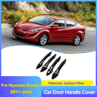 ABS Car Outer Door Handle Cover Trim Covers Decoration Exterior Parts Accessories for Hyundai Elantra Avante i35 MD JK 2011~2016