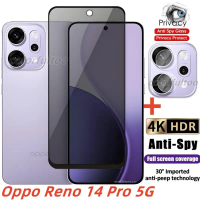 Untuk Oppo Reno 14 Pro/14 Pro/Reno14 Pro/14F 5G Pelindung Skrin Liputan Penuh Anti Pengawasan (Anti