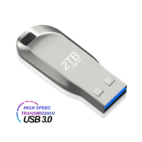 2TB Metal Usb 3.0 Pen Drive 2TB Usb Flash Drives 1TB High Speed Pendrive Waterproof Usb Flash Disk New Upgraded TYPE-C Adapter
