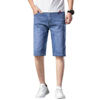 Seluar Pendek Denim Lelaki, Saiz 28-46, Uniseks, Gaya 505 / 501, Seluar Pendek Denim