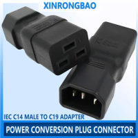 IEC 320 C19 to C14 AC Power Adapter Plug PDU PSU APC UPS C14 male to C19 adapter, IEC C19 to C14 Computer room server power 16A