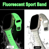 Soft Silicone Strap For Apple Watch Band Ultra 49mm 44mm 45mm 42mm 41mm 42mm 38mm sport Watchband iwatch Serise 8 7 6 5 bracelet
