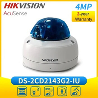 Hikvision DS-2CD2143G2-IU 4MP AcuSense Built-in Mic Dome Network Camera POE IK10 CCTV Camera