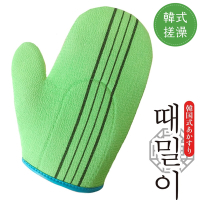 日本RIVER SILKY乾洗澡毛巾搓澡手套KA-10(韓國製;天然嫘縈去角質;右左手適用;附掛繩)汗蒸幕刷澡搓背洗背沐浴用