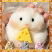 Taba Squishy Toy Mochi Toy Mushy Silicone Fuzzy Cute Hamster Handmade Squishy Toy Tabby Hamster Stress Release Hand Relax Toys
