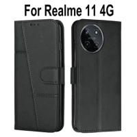 Realme 11 4G Global Realme11 Flip Case Leather Wallet Case Retro Skin Book Holder Full Cover For Realme 11 5G Global Phone Bags