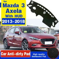 Anti-Slip Mat Dashboard Cover Pad Sunshade Dashmat Car Accessories For Mazda3 2015 2016 2017 for Mazda 3 BM BN 2013~2018 Axela