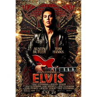 Poster phim Elvis 2026, tranh sơn dầu trên vải canvas, chủ đề Elvis Presley, Austin Butler, ca sĩ ro