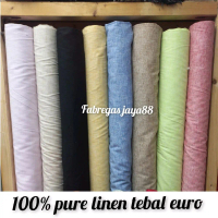 kain pure linen euro 100% pure linen tebal premium
