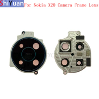 Rear Camera Lens with Frame Holder Rear Housing Cover For Nokia X20 Back Camera Frame with Lens Replacement Parts
