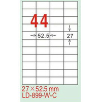 【龍德】LD-899(直角) 雷射、影印專用標籤-紅銅板 27x52.5mm 20大張/包